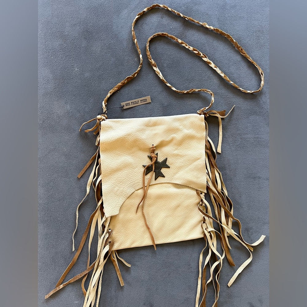 Boutique, Artisan-made Deerskin Crossbody Bag